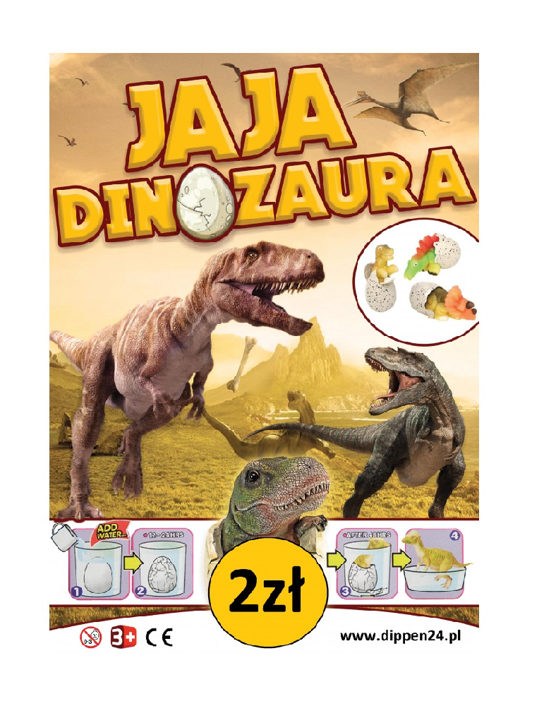 Jaja Dinozaura 0,64zł/Szt 45mm