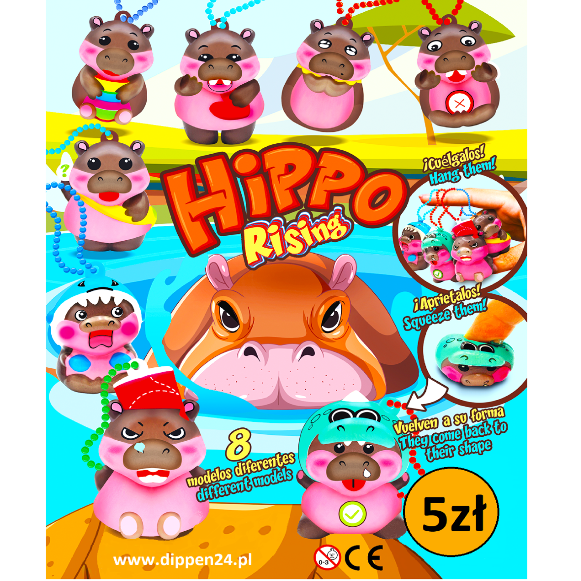 Hipopotamy 1,52zł/szt. 45mm