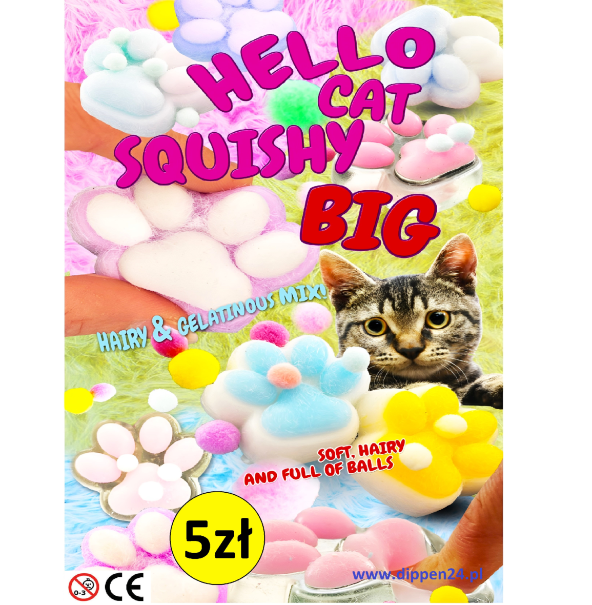 Mochi Łapki 0,90zł/szt. 45mm