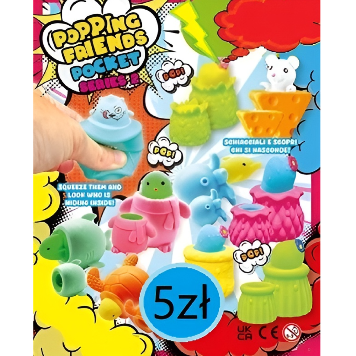 Kolekcja Wyskakujących Zwierzątek1,52zł/szt. 55mm